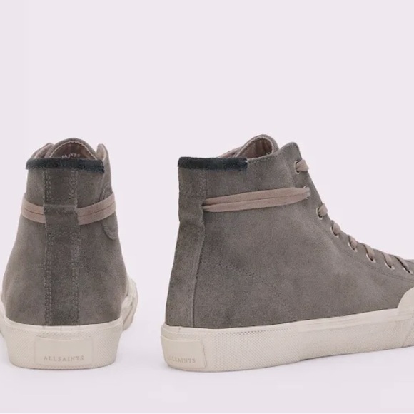 ALLSAINTS Dumont High Top Suede Trainers NEW WITHOUT BOX - Picture 10 of 13